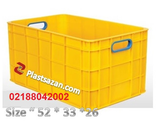 جعبه پلاستیکی صنعتی سبد پلاستیکی 26 *33 * 52 کد 720