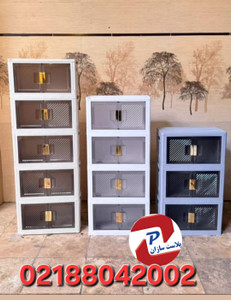 کابینت تاشو ( فایل ) پلاستیکی لوکس چرخدار 3 و 4 و 5 طبقه