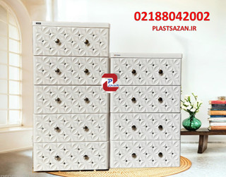 دراور(فایل) پلاستیکی نگین دار اسکای XXL سایز بزرگ 4 و 5 طبقه